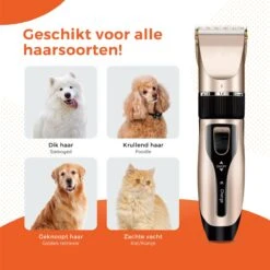 PetGoods Hondentondeuse - 10 Delige Set - Katten & Honden - Draadloos - Low Noise - Incl. Schaar, Nagelknipper, Vijl & Kam 16 PetGoods Hondentondeuse - 10 Delige Set - Katten & Honden - Draadloos - Low Noise - Incl. Schaar, Nagelknipper, Vijl & Kam -Merkloos Winkel 1200x1200 49