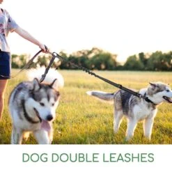 Nobleza Splitter Hondenriem - Dubbel Aanlijnriem Voor Honden - Splitter Verstelbaar - Zwart -Merkloos Winkel 1200x1200 491