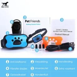 PetFriends Anti Blafband Zonder Schok - Gratis Hondenfluit - USB Oplaadbaar - Anti Blaf Apparaat - Opvoedingshalsband - Voor Grote En Kleine Honden -Merkloos Winkel 1200x1200 502
