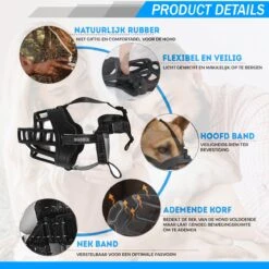 Sharon-B Muilkorf Hond - Camo Bruin - Maat M - Snuitomtrek 26 Tot 30 Cm - Voor Middelgrote Honden -Merkloos Winkel 1200x1200 532