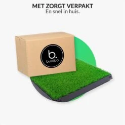 Merkloos Hondentoilet Kunstgras Met Bak - Indoor Dierentoilet - Uitneembare Opvangbak - Puppy Training Pets - Outdoor/Balkon/Tuin/Indoor Toilet - 50x64 Cm -Merkloos Winkel 1200x1200 560