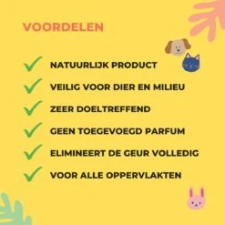 Urine Odour & Stain Remover - Urinegeur Verwijderen - Urine Vlekken Verwijderen - Natuurlijk En Veilig - Geurverwijderaar - Vlekkenverwijderaar - Weg Met Nare Geurtjes - Hond - Kat - 1 Liter -Merkloos Winkel 1200x1200 615