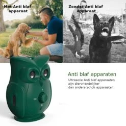 Bolify - Anti Blaf Apparaat - Anti Blafband - Anti Blaf - Zonder Schok - Diervriendelijk - Ultrasoon - Uil Model -Merkloos Winkel 1200x1200 644