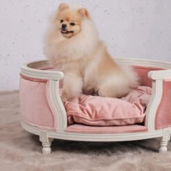 Lord Lou - George Roze Velvet S - Luxe Hondenmand - Luxe Kattenmand - 49x40x31 -Merkloos Winkel 1200x1200 785