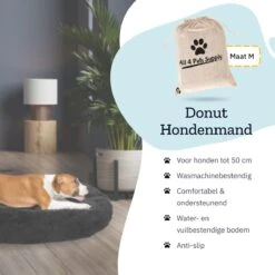 All 4 Pets Supply® Hondenmand Donut - Maat M - Geschikt Voor Honden Tot 50 Cm - Hondenkussen - Zwart 18 All 4 Pets Supply® Hondenmand Donut - Maat M - Geschikt Voor Honden Tot 50 Cm - Hondenkussen - Zwart -Merkloos Winkel 1200x1200 829