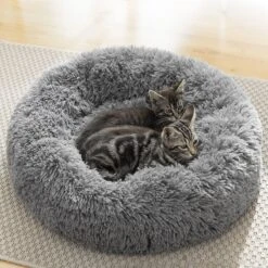 InnovaGoods - Dierenmand - 60cm - Hondenmand - Kattenmand - Fluffy - Anti Stress - Extra Zacht - Anti Slip - Grijs -Merkloos Winkel 1200x1200 850