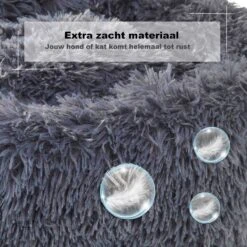 Hondenmand Donut – 60 Cm - Honden Mand – Pluche – Fluffy – Extra Zacht - Hondenkussen – Kattenkussen – Bed - Wasbaar Met Rits – Hondenmanden – Rond – Bank – Grijs - Qwality 14 Hondenmand Donut – 60 Cm - Honden Mand – Pluche – Fluffy – Extra Zacht - Hondenkussen – Kattenkussen – Bed - Wasbaar Met Rits – Hondenmanden – Rond – Bank – Grijs - Qwality -Merkloos Winkel 1200x1200 934
