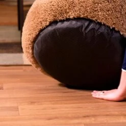 Peaceful Pooch M - Pluizig Hondenbed - 76cm Diameter - Opvouwbaar - In Verschillende Maten. Kattenbed - Wasbaar - Uitneembare Vulling - Ontspant Gewrichten En Spieren - Anti-slip Noppenbodem -Merkloos Winkel 1200x1200 947