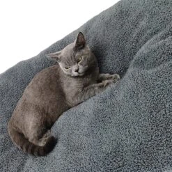 Pochon Pet - Hondenkussen - 70 X 50 Cm - Donkergrijs - Pluche - L -Merkloos Winkel 1200x1200 976