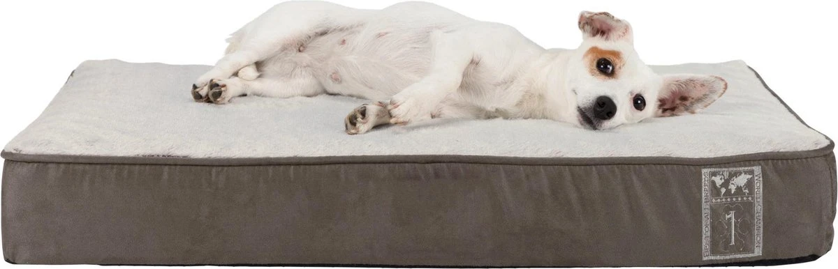 Trixie Vitaal Orthopedische Kussen Taupe/Lichtgrijs - 80 X 50 CM 3 Trixie Vitaal Orthopedische Kussen Taupe/Lichtgrijs - 80 X 50 CM