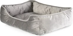 Topmast Hondenbed - Dierenmand - Dierenkussen - Molly - Zilver - 56 X 46 X 16 Cm - 1 + 1 GRATIS