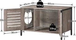 Houten Kattenhuis - Kattenkast Voor Binnen & Buiten - Kattenhok - Kattenhuisje Hout Met Deur En Gat - Hondenhok Voor Kleine Honden - 80 X 45 X 50.5 Cm 8 Houten Kattenhuis - Kattenkast Voor Binnen & Buiten - Kattenhok - Kattenhuisje Hout Met Deur En Gat - Hondenhok Voor Kleine Honden - 80 X 45 X 50.5 Cm -Merkloos Winkel 1200x626 11