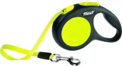 Flexi New Classic - Hondenriem Incl. Neon Band - Geel - S - 5 M - (<12 Kg) -Merkloos Winkel 1200x651