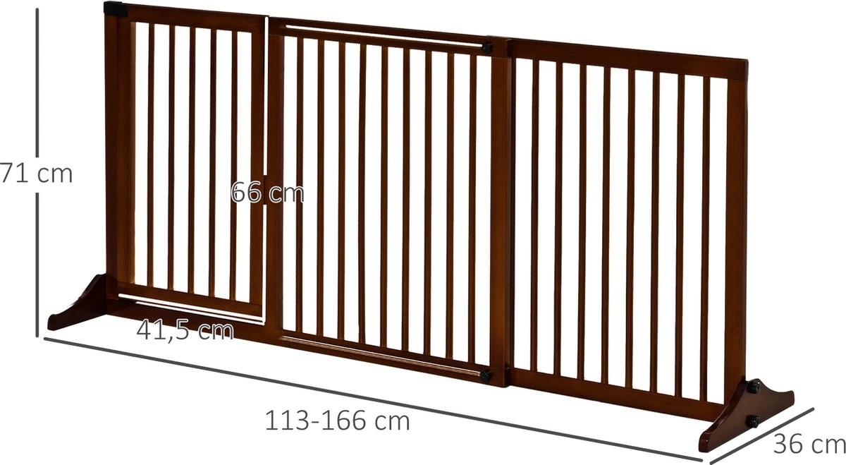 PawHut Barrière Verstelbare Lengte D06-079V01 8 PawHut Barrière Verstelbare Lengte D06-079V01 - Afbeelding 6