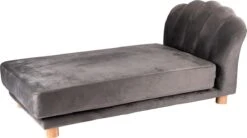 Maxxpro Katten- En Hondenbank - Grijs - Verhoogd Met Houten Poten - Fluweel Materiaal - 90 X 44 X 34 Cm - Huisdieren Tot 80 KG -Merkloos Winkel 1200x671