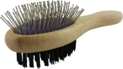 Merkloos Nobleza Dierenborstel - Hondenborstel - Kattenborstel - Tweezijdig - Dubbelzijdig - Hout - Maat L -Merkloos Winkel 1200x681