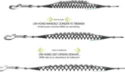 WAW Easy Dog Walk 'schokdemper' Zwart - XXL - >40 Kg -Merkloos Winkel 1200x694 2