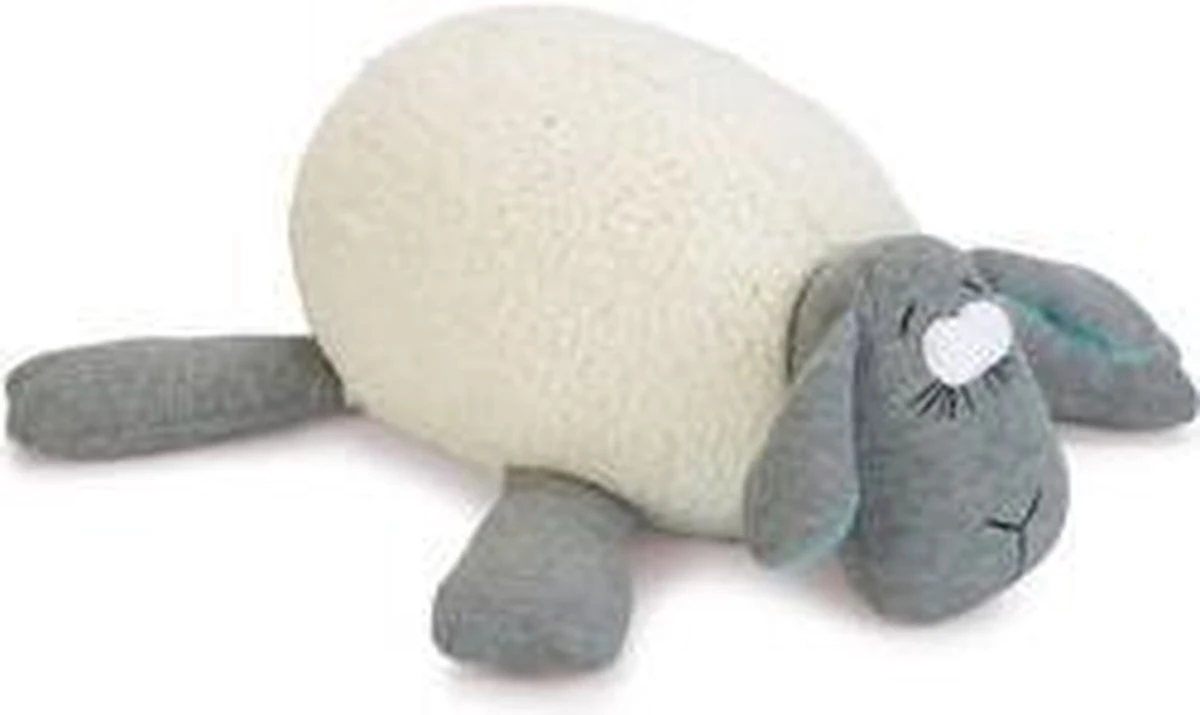 Beeztees Puppy Heartbeat - Hondenknuffel - Wit/Grijs - 35x20x14 Cm 7 Beeztees Puppy Heartbeat - Hondenknuffel - Wit/Grijs - 35x20x14 Cm - Afbeelding 5