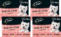 Cesar Selectie In Saus Maaltijdzakjes Honden Natvoer - Vlees En Groenten In Saus - 48 X 100 Gr -Merkloos Winkel 1200x733 1