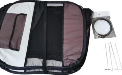 Dailyibed Opvouwbare Puppyren - Bruin - 115x115x58 Cm - Incl. Draagtas - Incl. Voederbak -Merkloos Winkel 1200x736 2