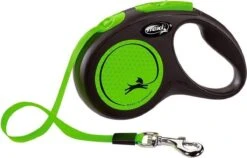 Flexi New Neon Tape - Hondenriem - Zwart/Groen - M - 5 M - (<25 Kg) -Merkloos Winkel 1200x770 4