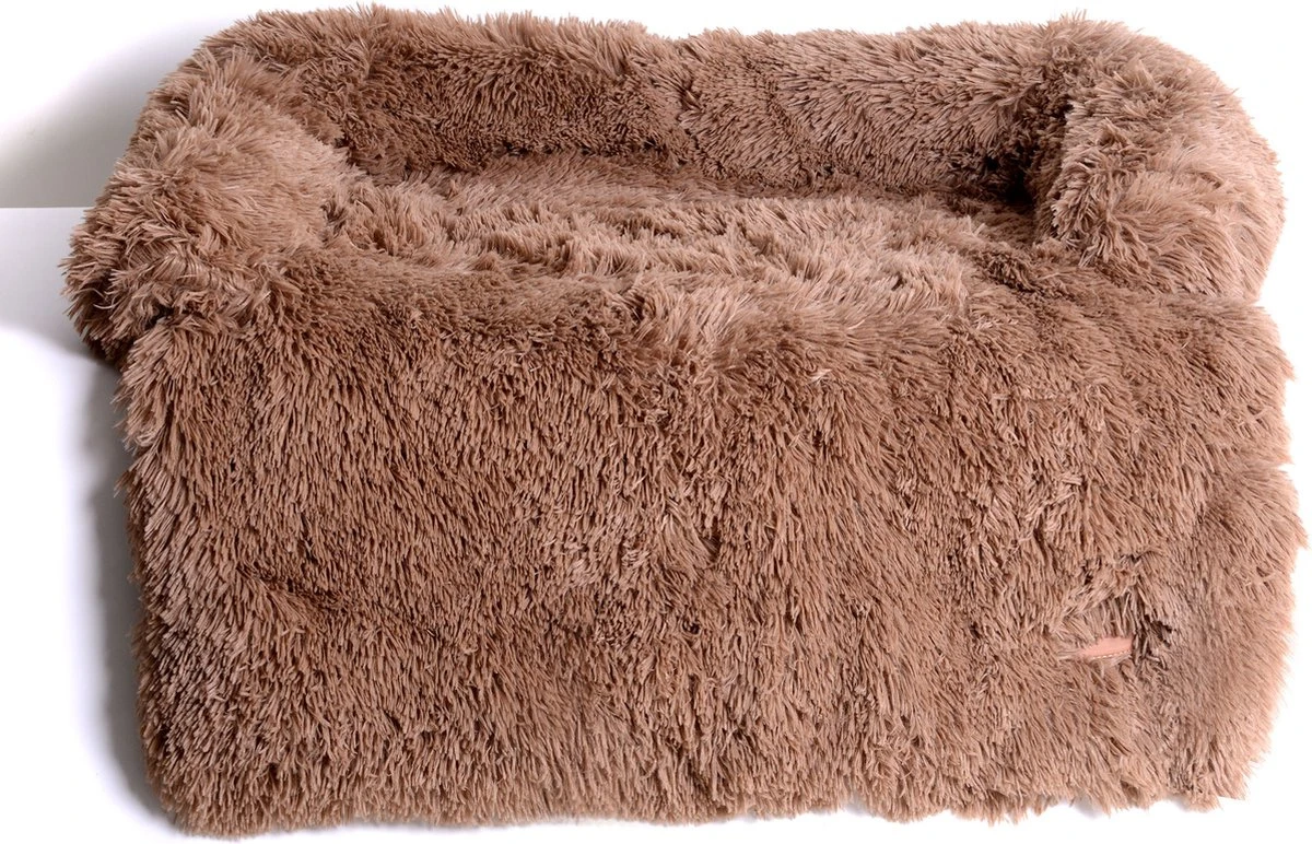 Dogs&Co Zachte Fluffy Hondenmat Voor Bank Maat L Khaki 120x90cm - Hondenmand 4 Dogs&Co Zachte Fluffy Hondenmat Voor Bank Maat L Khaki 120x90cm - Hondenmand - Afbeelding 2