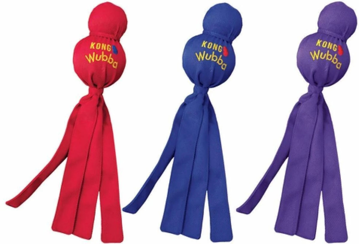 Kong Wubba - Hondenspeelgoed - Assorti - S: 24 Cm 3 Kong Wubba - Hondenspeelgoed - Assorti - S: 24 Cm