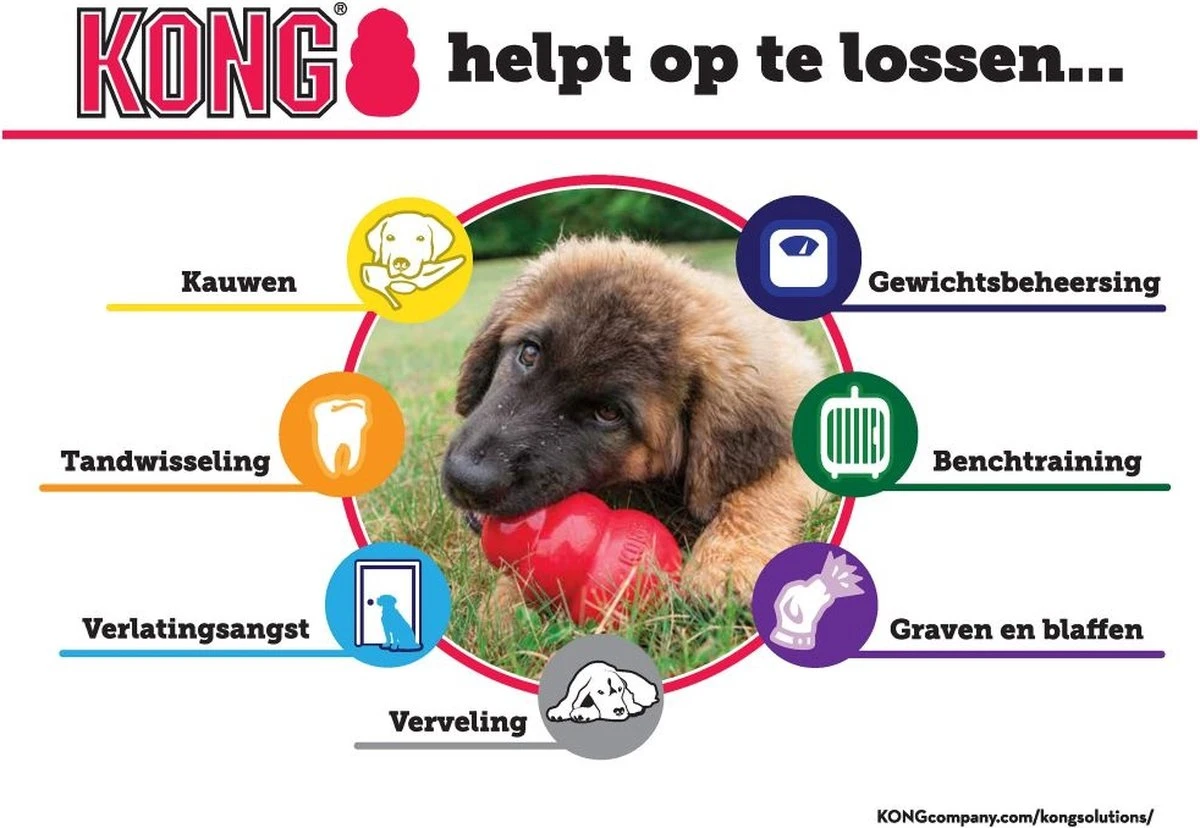 Kong Kauwbot - Hondenspeelgoed - Rood - L 5 Kong Kauwbot - Hondenspeelgoed - Rood - L - Afbeelding 3