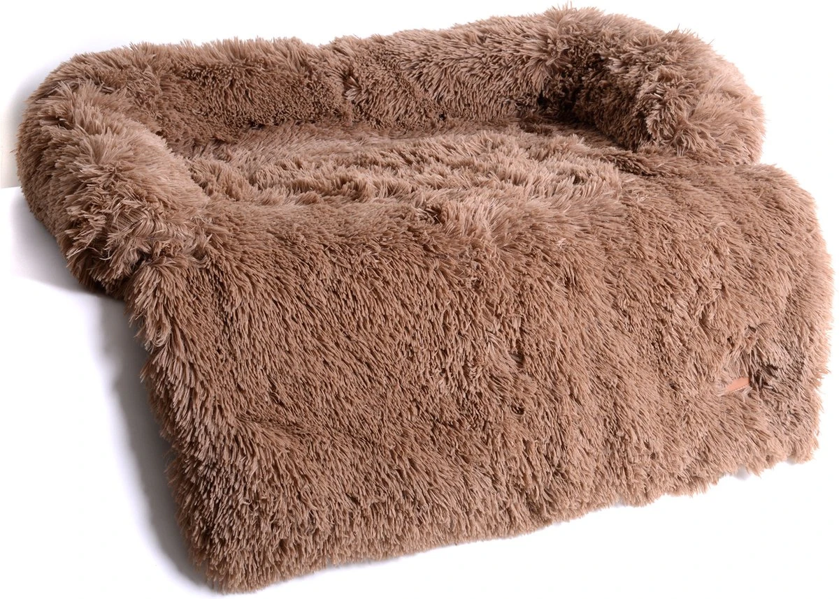 Dogs&Co Zachte Fluffy Hondenmat Voor Bank Maat L Khaki 120x90cm - Hondenmand 8 Dogs&Co Zachte Fluffy Hondenmat Voor Bank Maat L Khaki 120x90cm - Hondenmand - Afbeelding 6