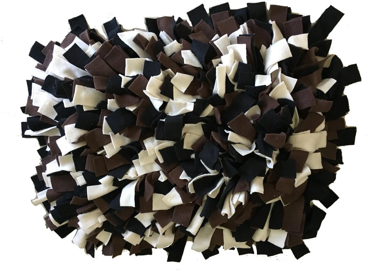 Snuffelplezier - Snuffelkussen Maat L Bruin/Zwart/Crème 4 Snuffelplezier - Snuffelkussen Maat L Bruin/Zwart/Crème - Afbeelding 2