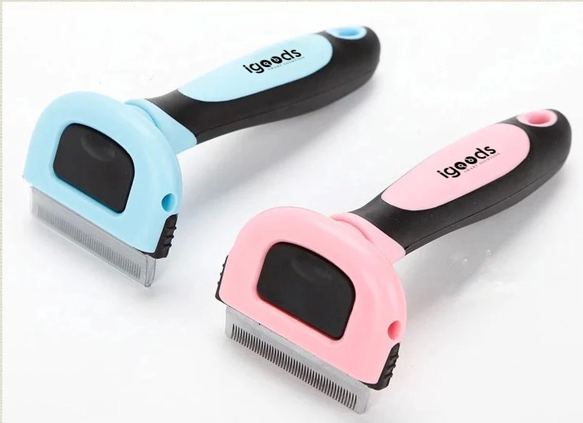 IGOODS - Verzorgingsborstel Voor Honden En Katten - Blauw 3 IGOODS - Verzorgingsborstel Voor Honden En Katten - Blauw