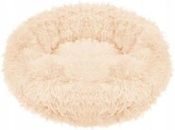 Springos Hondenmand | Superzacht En Luxe | Wasbaar | Donut | Fluffy | Hondenkussen |40 CM | Ecru