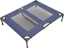 Paws & Claws - Hondenbed - Hondenstretcher - Honden Ligbed - Portable Draagbaar - 92 X 76 X 18 Cm - Blauw