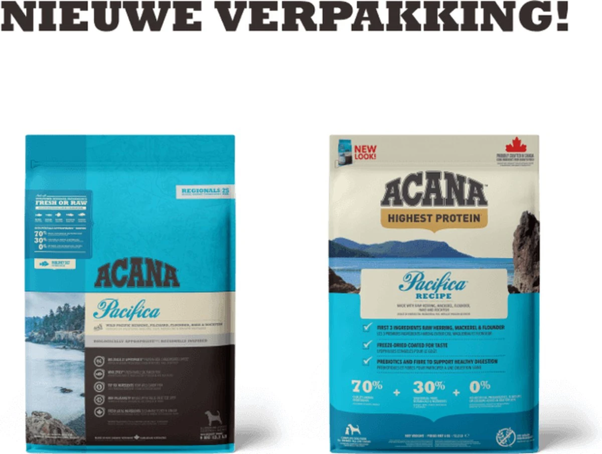 Acana Hondenvoer Highest Protein Pacifica 11,4 Kg 16 Acana Hondenvoer Highest Protein Pacifica 11,4 Kg - Afbeelding 14