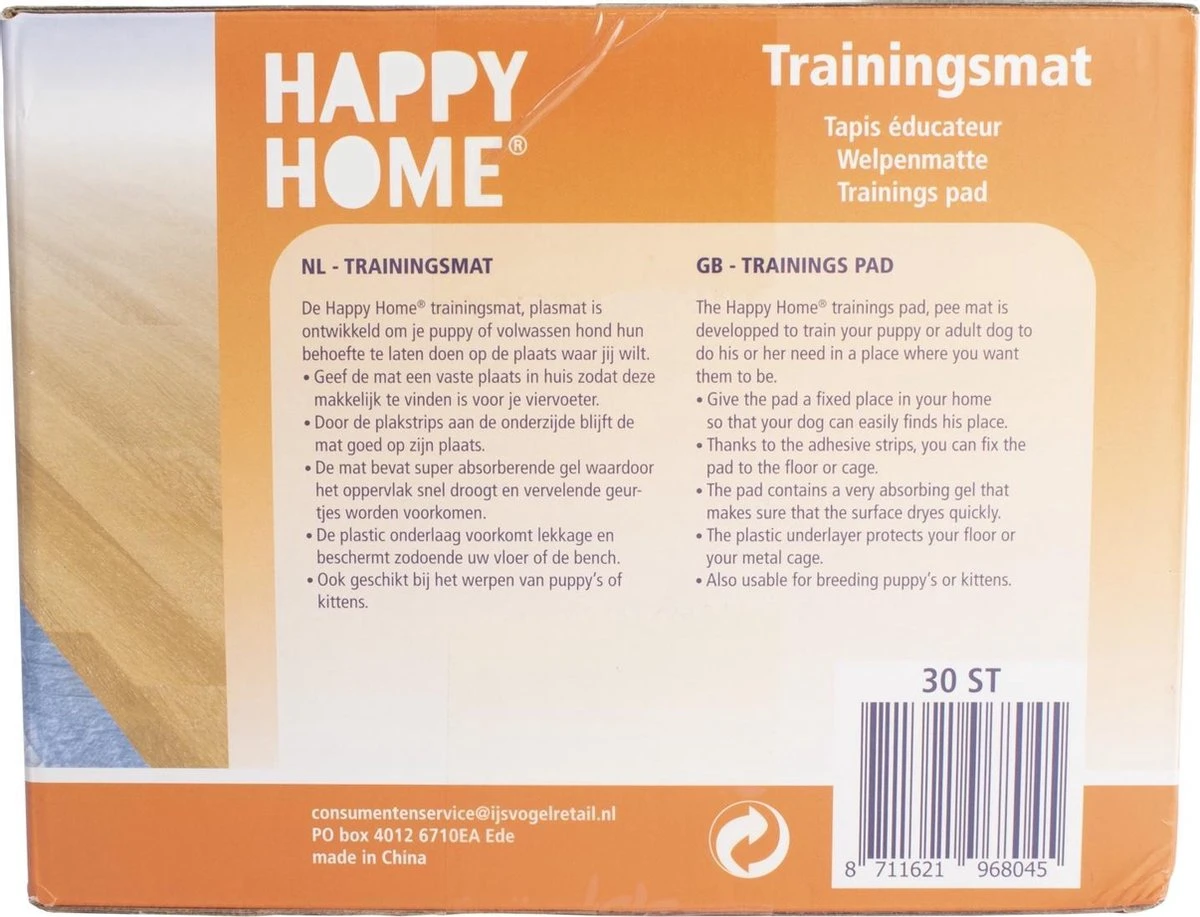 Happy Home Trainingsmat - Zindelijkstraining - 30 Stuks - 60X60 Cm 11 Happy Home Trainingsmat - Zindelijkstraining - 30 Stuks - 60X60 Cm - Afbeelding 9