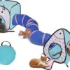 Fuegobird Kattentunnel - Tent+Tunnel 3 In 1 - Blauw/Roze -Merkloos Winkel 1200x935 2