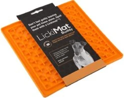 Lickimat Buddy - Voermat - Slow Feeder - 20 Cm - Oranje -Merkloos Winkel 1200x944 2