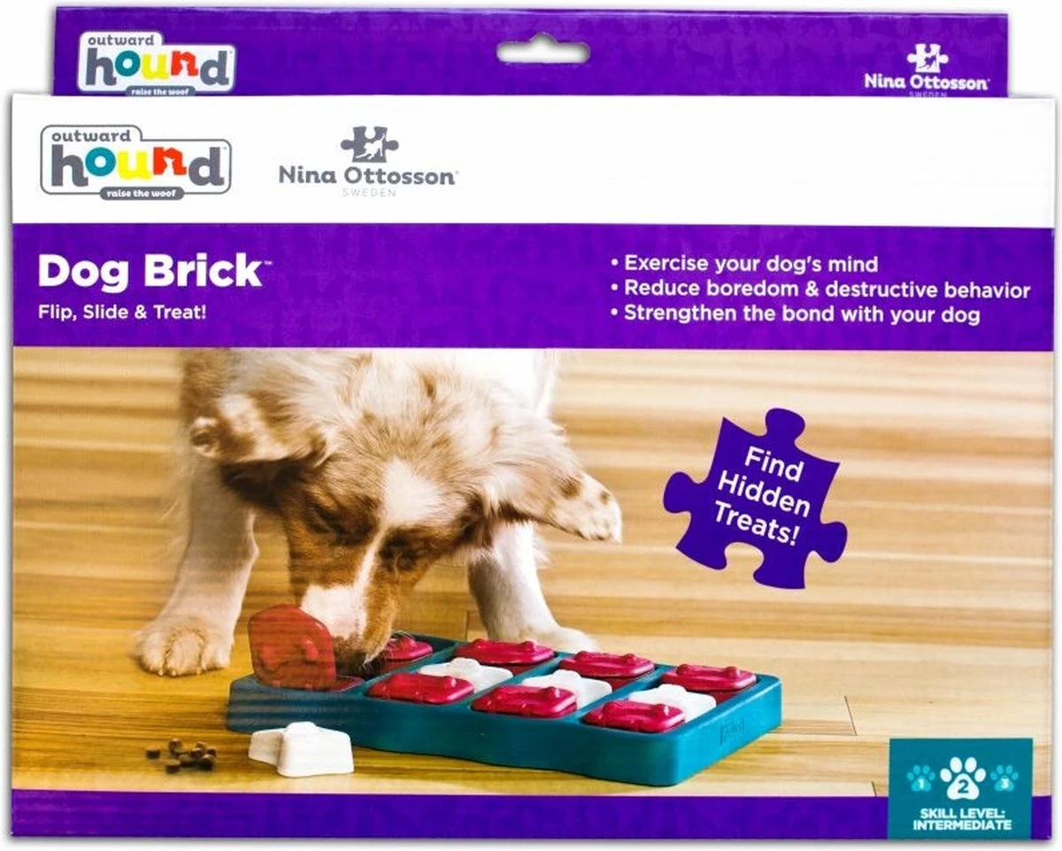 Nina Ottosson - Hondenspel - Dog Brick 9 Nina Ottosson - Hondenspel - Dog Brick - Afbeelding 7