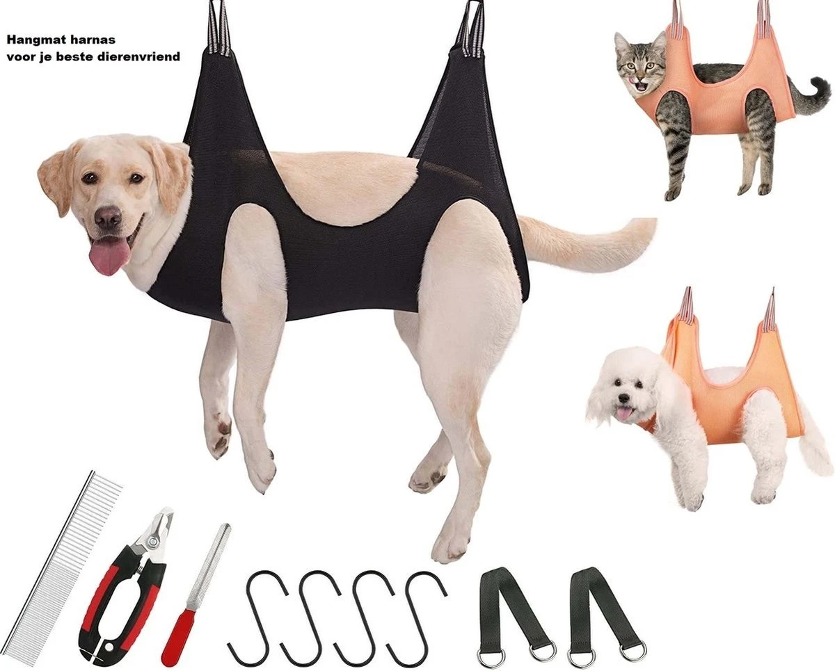 MAAT L Hangmat Harnas Met GRATIS Trimset - Katten - Honden - Trimmen - Trimset Voor Honden - Honden Nagelschaar - Hondenverzorging 3 MAAT L Hangmat Harnas Met GRATIS Trimset - Katten - Honden - Trimmen - Trimset Voor Honden - Honden Nagelschaar - Hondenverzorging