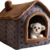 Château Animaux® Hondenhuis - Kattenhuis - 50 X 40x 46 Cm - Dierenhuis - Kattenhok - Hondentent - Hondenhuisjes Voor Binnen - Bruin -Merkloos Winkel 1200x985 1
