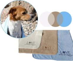 Pepets© – Hondenhanddoek – Honden Handdoek – Microvezel Handdoek – Handdoek Hond – Hondendeken – Droogdoek Hond – Dierendeken – Absorberend – 100*50CM - Beige - GRATIS Zonnebril -Merkloos Winkel 1200x995 1