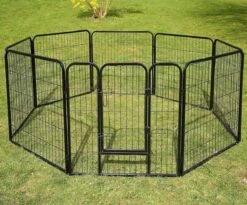 Topmast Premium Puppyren - Zwart - Hondenren - Opvouwbaar - 80 Cm Hoog - Binnen - Voor Puppy's En Honden -Merkloos Winkel 1200x995 9