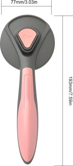 Pakeway T9 - Kattenborstel - Zelfreinigende Kattenkam - Roze - Massageborstel - 19,3 Cm -Merkloos Winkel 527x1200