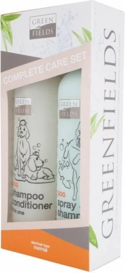 Greenfields Vacht Verzorging Set Voor Honden Shampoo, Conditioner & Droogshampoo -Merkloos Winkel 552x1200