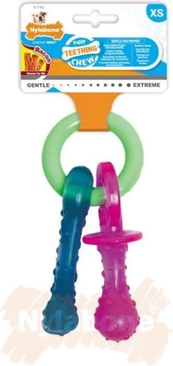 Nylabone Puppy Teething Pacifier Flexible - Hondenspeelgoed - Bacon 215x100x38 Mm 108 G Roze Blauw Groen Tot 11kg Small 19 Nylabone Puppy Teething Pacifier Flexible - Hondenspeelgoed - Bacon 215x100x38 Mm 108 G Roze Blauw Groen Tot 11kg Small -Merkloos Winkel 568x1200 6