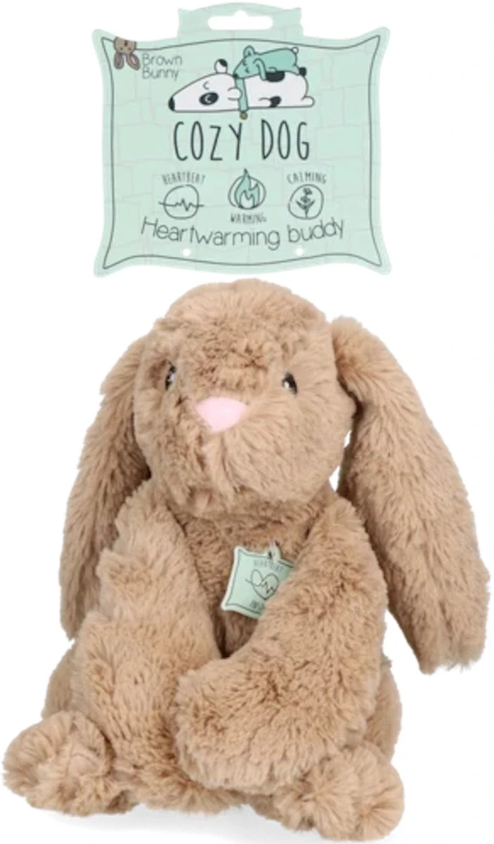 Cozy Dog Bunny Hondenknuffel – Knuffel Hond Met Hartslag – Hondenspeelgoed Vermindert Verlatingsangst – Biedt Rust, Warmte En Comfort – Bruin – Speciaal Voor Puppy's 7 Cozy Dog Bunny Hondenknuffel – Knuffel Hond Met Hartslag – Hondenspeelgoed Vermindert Verlatingsangst – Biedt Rust, Warmte En Comfort – Bruin – Speciaal Voor Puppy's - Afbeelding 5