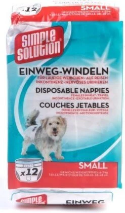 Simple Solution Wegwerp Honden Luier - SMALL 12 ST 38-48 CM -Merkloos Winkel 706x1200