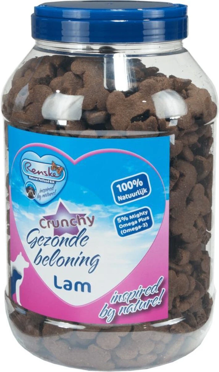 Renske Gezonde Beloning Koekjes Hondensnack - Lam - 2 Kg 4 Renske Gezonde Beloning Koekjes Hondensnack - Lam - 2 Kg - Afbeelding 2