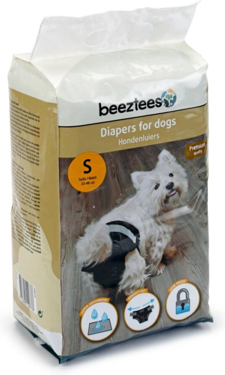 Beeztees - Hondenluier - Zwart - S - 20ST 4 Beeztees - Hondenluier - Zwart - S - 20ST - Afbeelding 2