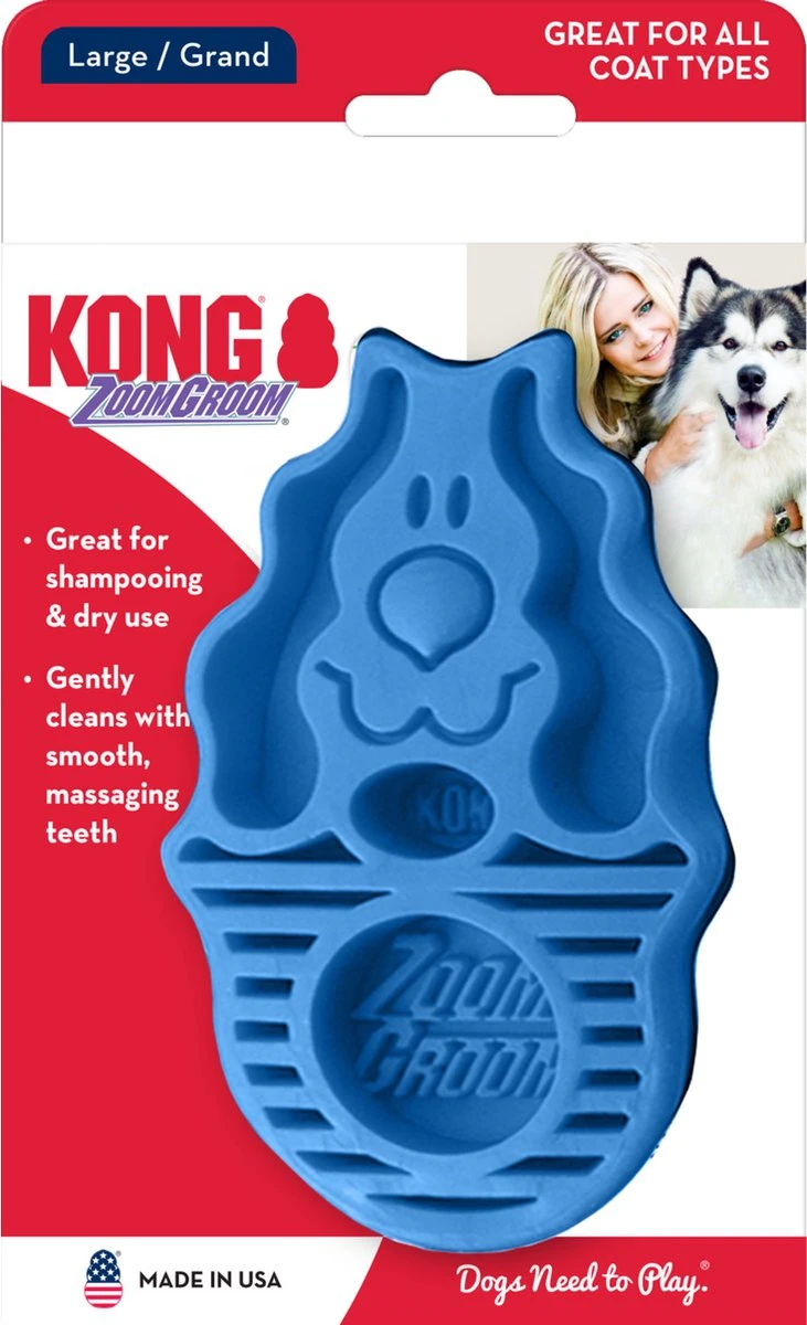 Kong Zoom Groom Hond 4 Kong Zoom Groom Hond - Afbeelding 2
